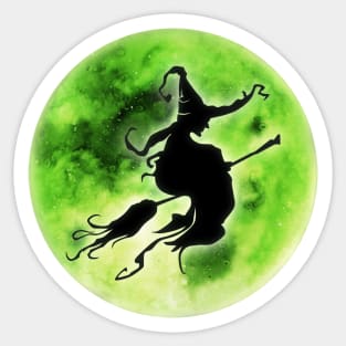 Flying Witch Sticker